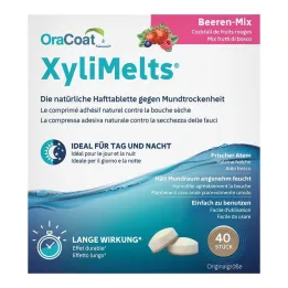 Comprimés adhésifs Xylimelts Mélange de baies Oracoat, 40 pc