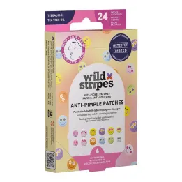 Patchs anti-boutons Wild Stripes Smile Stop, 24 pc