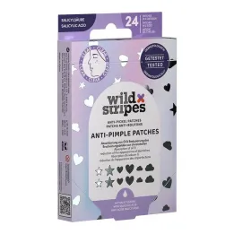 Patchs anti-boutons Wild Stripes Holo Clear, 24 pcs