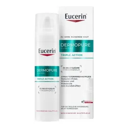 Eucerin Dermopure Crème Triple Action Clinique, 40 ml