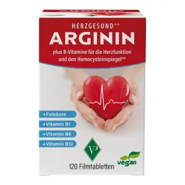 Arginine Heart Healthy + Vitamine B1 + B6 + B12 + Film dacide folique Tab., 120 pc