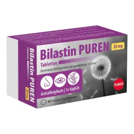 Bilastin Puren 20 mg comprimés, 50 pc