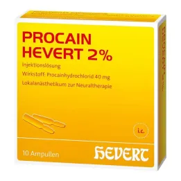 Procaïne Hevert 2% solution pour ampoules injectables, 10x2 ml