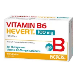 Vitamine B6 Hevert 100 mg comprimés, 100 pc