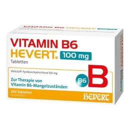 Vitamine B6 Hevert 100 mg comprimés, 200 pc