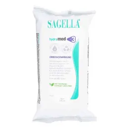 Lingettes nettoyantes hydratées Sagella, 15 pc