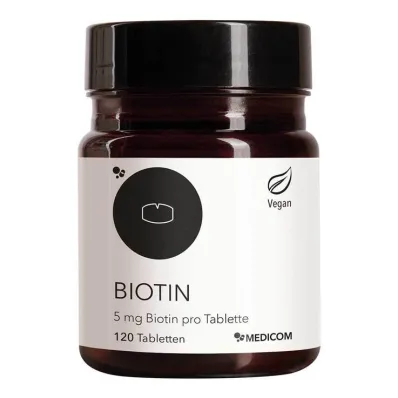 Biotine 5 mg de biotine par comprimé, 120 pc