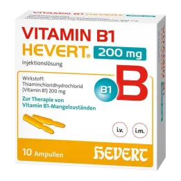 Vitamine B1 Hevert 200 mg solution pour ampoule injectable, 10x2 ml