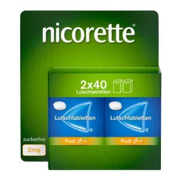 Nicorette Fruit 2 mg, comprimés à croquer, 80 comprimés