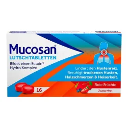 Pastilles Mucosan fruits rouges, 16 pc