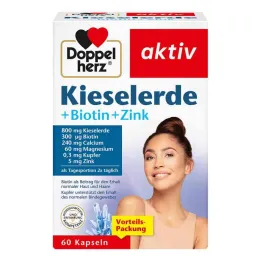 Doppelherz silice + biotine + capsules de zinc, 60 pc