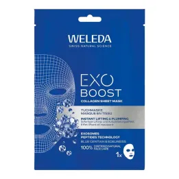 Weleda Exo Boost Masque en feuille de collagène gentiane bleue, 20 ml