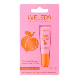 Weleda Beurre à lèvres teinté pêche rose, 7 ml