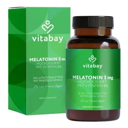 Mélatonine haute dose 3 mg + vitamine B6 végétalien Lut., 120 pc