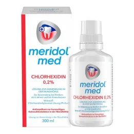 Meridol med chlorhexidine 0,2% solution pour la cavité buccale, 300 ml