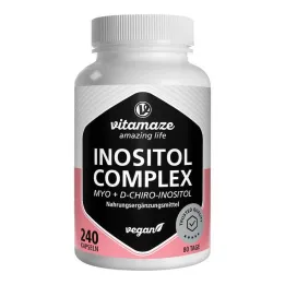 Complexe Inositol Chrome + Vitamine B6 + Capsules dacide folique, 240 pc