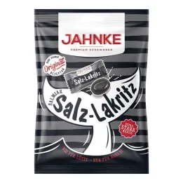 Bonbons à la réglisse au sel Jahnke Salmiak, 125 g