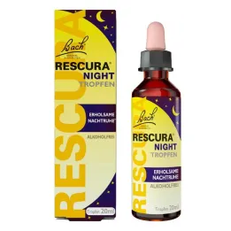 Fleurs de Bach Rescura Nuit gouttes sans alcool, 20 ml