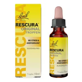 Fleurs de Bach Rescura gouttes sans alcool, 10 ml