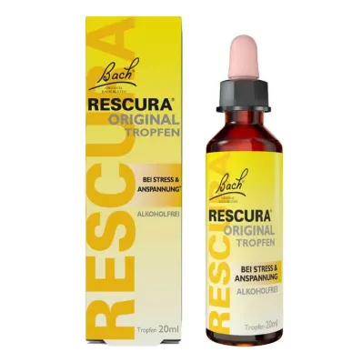 Fleurs de Bach Rescura gouttes sans alcool, 20 ml
