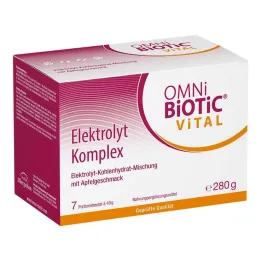 Omni Biotic Vital Electrolyte Sachet complet de poudre de pomme, 7 x 40 g
